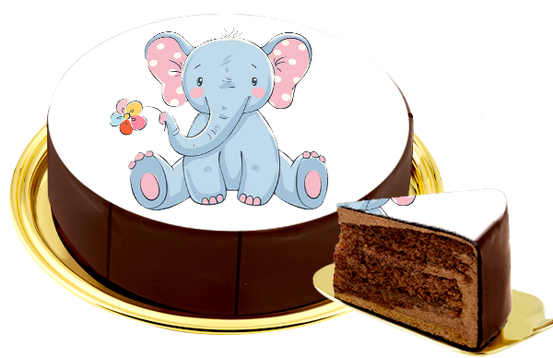 Motiv-Torte Elefant
